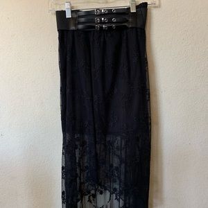 High low lace skirt